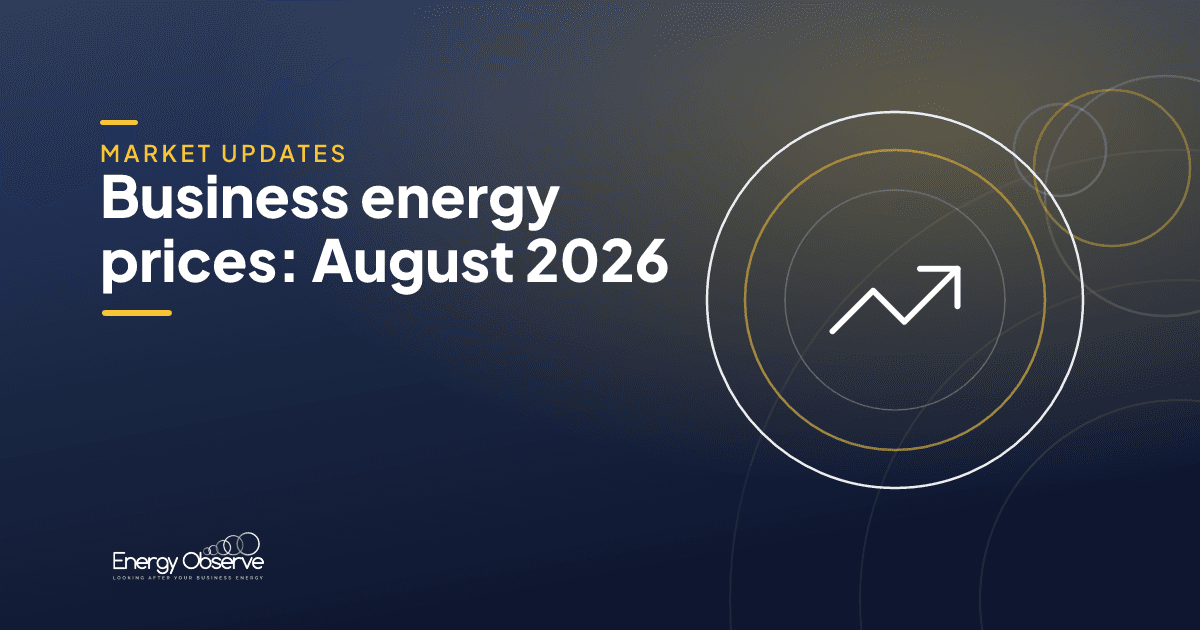 Energy Observe: UK business energy market update for August 2026